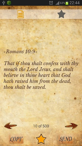 View bigger - 500 Popular Bible Verses (KJV) for Android screenshot