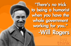 Will Rogers on Humor