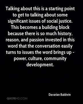 Talking about this is a starting point to get to talking about some ...