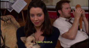 parks and recreation parks and rec aubrey plaza april ludgate i hate ...