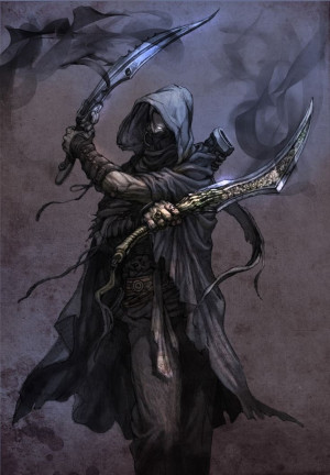 Dual wielding shadow warriorAssassins Thief, Valar Morghulis, Fantasy ...