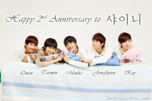 Quotes : Happy 2nd Anniversary to SHINee