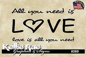 285-Wall-Art-ALL-YOU-NEED-IS-LOVE-Beatles-Quote-Quote-Decal-Sticker