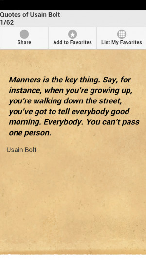 Quotes of Usain Bolt - screenshot