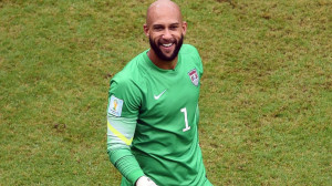 Tim Howard after the 2014 FIFA World Cup Brazil match between the ...