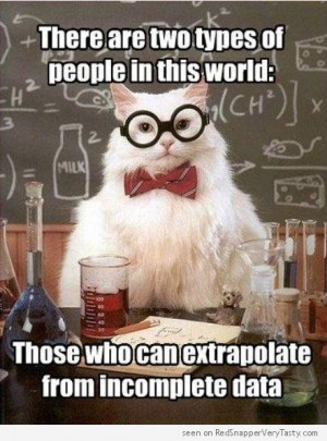 Science Cat : Extrapolate From Incomplete Data