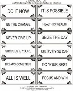 word quotes to motivate and inspire me and you!