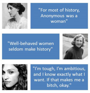 Below are some wonderful quotes made by few 'women of substance':