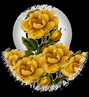 Nice Glitter Yellow Roses