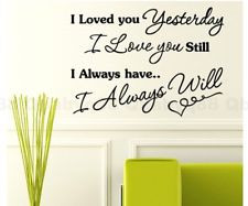 Always love you Wall quotes decals Removable stickers home decor art ...