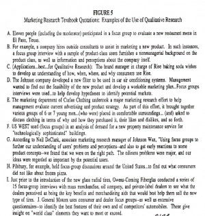 MARKETING RESEARCH TEXTBOOK QUOTATIONS: EXAMPLES OF THE USE OF ...