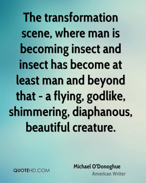 ... that - a flying, godlike, shimmering, diaphanous, beautiful creature