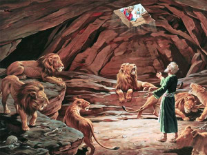 Dare Daniel and the Lions story from Holy Bible and images and ...