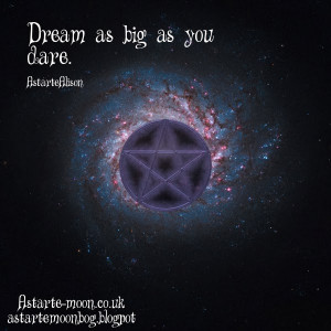 Dream as big as you dare. Positive Inspirational Quote