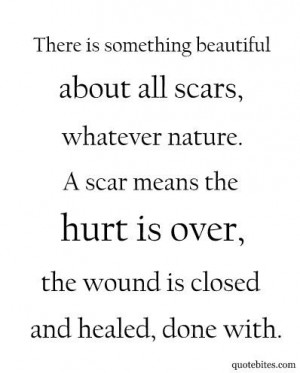... means the hurt is over, the wound is closed and healed, done with
