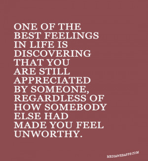 quotes about not feeling appreciated