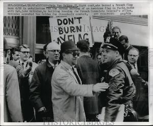 1967 Press Photo Police Sgt John McKinley Arresting Eric Van Gelder In