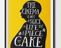 Alfred Hitchcock Quote Art Print Po ster - Typography Print Poster ...