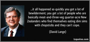 it all happened so quickly you got a lot of bewilderment; you get a ...