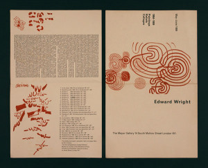 ... work at the Mayor gallery, 1959, designed by Joseph Rykwert. [JR