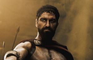 Gerard Butler as King Leonidas in 300