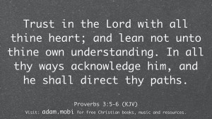 Proverbs 3:5-6 KJV Bible Verse – Trust Faith Scripture Christian ...