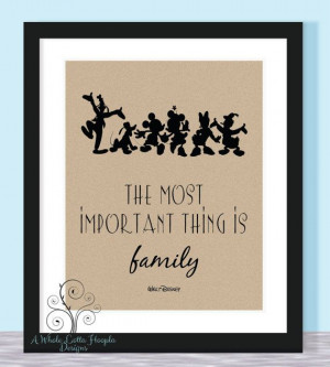 Walt Disney Quote Typographic Print - Mickey and Gang - Most Important ...