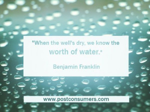 conservation quotes about the ocean | When the well’s dry, we know ...