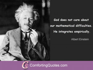 Albert Einstein Quote About Math and God