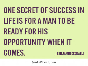 quote about success by benjamin dizzy disraeli design your own quote