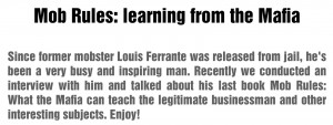 Mobster Quotes About Love Louis ferrante interview