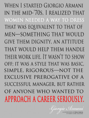 that women needed a way to dress that was equivalent to that of men ...