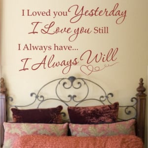 Best Family Love Quotes and Sayings in Master Bedroom Wall Decorating ...