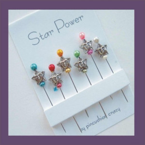 Decorative Sewing Pins - Star Power Pin Toppers - Dress up your ...