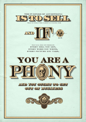 Phony quote poster