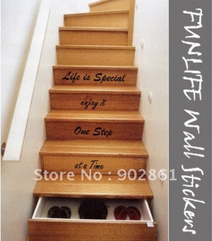 ... is Special Upstairs Stairway Vinyl Home Wall Quotes Lettering Decals