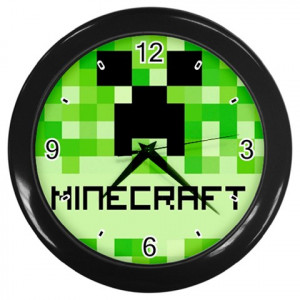 Minecraft Creeper Xbox Wii PS3 Games Wall Clock Home Room Decor