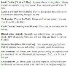 Quotes from singers: OMM, SWS, MMF, ATL, PTV, SS More