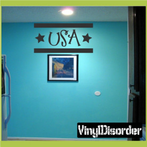 USA Patriotic 4th of July Holiday Vinyl Wall Decal Mural Quotes Words ...