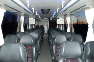 Coach USA Bus Inside