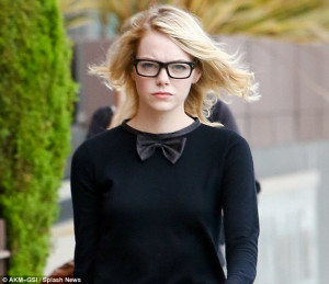 Emma Stone Wearing Glasses #2