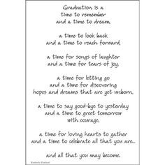 Dinglefoot's Scrapbooking - Graduation - Poem For A Page Sticker, $1 ...