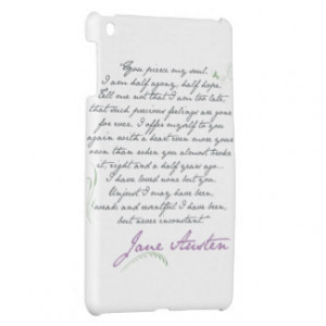 Jane Austen's Persuasion Quote #1 iPad mini case