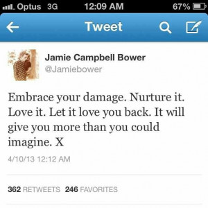 Jamie Campbell Bower tweet
