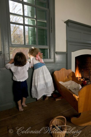 Kids at the Powell House in December Photo by David M. Doody.