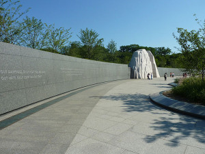 Unfortunately the MLK memorial fountain, a 50′ high waterfall over ...