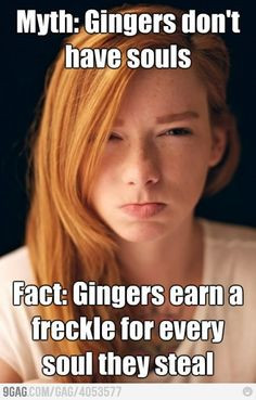 Myth and Fact about Gingers humor-me More
