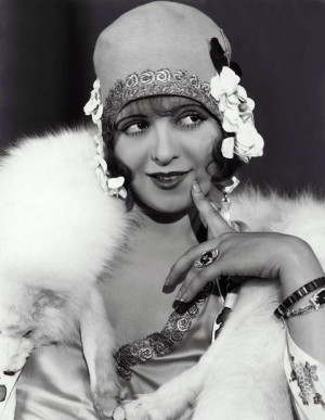 Clara Bow the iconic flapper girl of the 1920s...