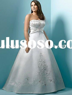 lulusoso.comChina elegant modest embroidered plus size wedding gowns ...