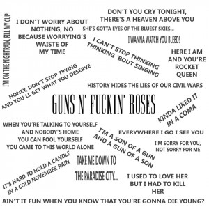 Tags: guns n' roses quotes songs lyrics
